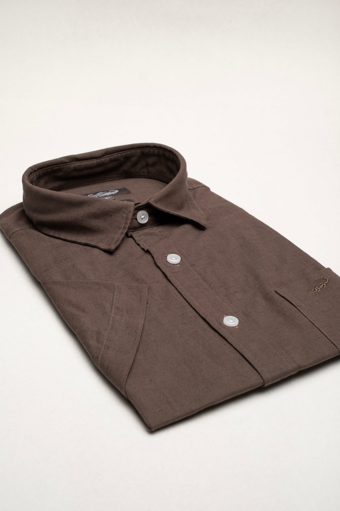 Crocodile Linen Casual Leisure Fit-Olive
