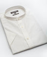 Semi Casual Sport Fit HS Shirt White