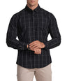 Slim Fit Half Sleeve Button-down collar Semi-Casual Check Shirt- Insignia Blue