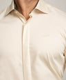 Crocodile Regular FS Shirt Brown - Creme Brulee