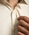 Crocodile Regular FS Shirt Brown - Creme Brulee