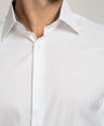 Crocodile Slim Fit FS Formal Seasonal Shirt Snow White