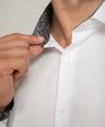Crocodile Slim Fit FS Formal Seasonal Shirt Snow White