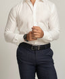 Crocodile Mens Formal Seasonal White FS Slim Fit Shirt Egret