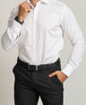 Crocodile Mens Formal Seasonal White FS Slim Fit Shirt Cloud Dancer