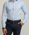Crocodile Slim Fit Formal Seasonal Shirt Blue - Cashmere Blue