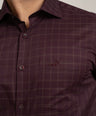 Crocodile Slim Fit Formal Seasonal FS Shirt Purple - Potent Purple
