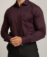 Crocodile Slim Fit Formal Seasonal FS Shirt Purple - Potent Purple