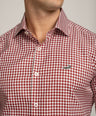 Crocodile Slim Fit Semi Casual FS Shirt Tango Red