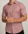 Crocodile Slim Fit Semi Casual FS Shirt Tango Red