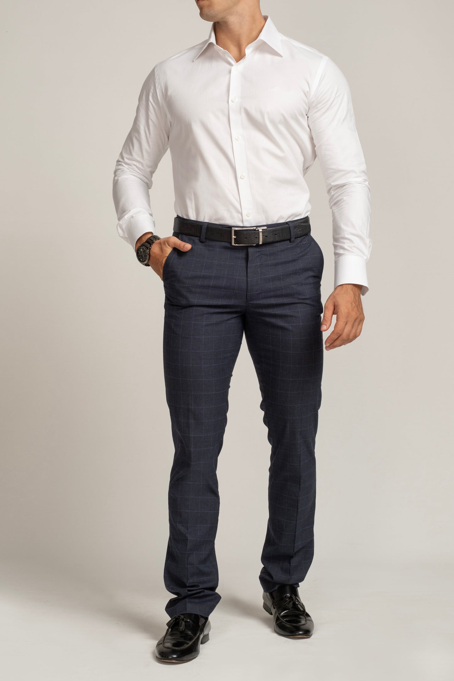 Crocodile Formal Seasonal Slim Fit FS Shirt Snow White