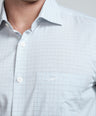 Crocodile Mens Slim Fit FS Formal Seasonal Shirt Cashmere Blue