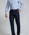 Crocodile Mens Slimfit Fs Formal Seasonal Shirt Blue Bell
