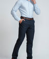 Crocodile Slim Fit Formal Seasonal FS Shirt Cashmere Blue