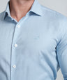 Crocodile Slim Fit Formal Seasonal FS Shirt Cashmere Blue