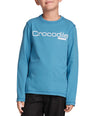 Kids Minimalist Tee-Mediterranian Blue