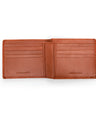 Refined Croc Texture Bifold-Brown