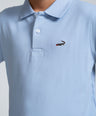 Crocodile Kids Supima Polo T Shirt Blue Bell
