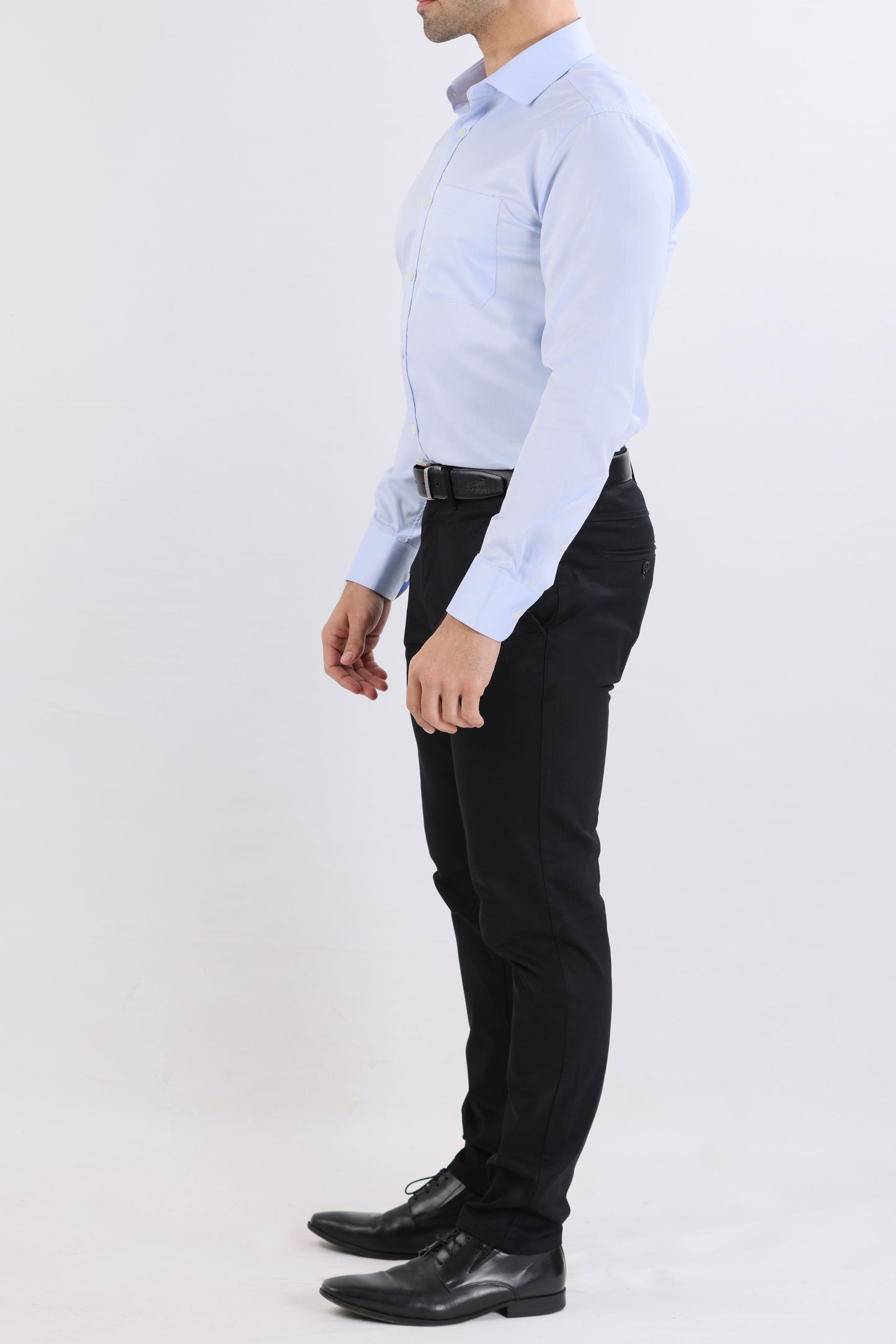 Crocodile Slim Fit Superior Formal Fs Shirt Blue - Cashmere Blue