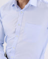 Crocodile Slim Fit Superior Formal Fs Shirt Blue - Cashmere Blue