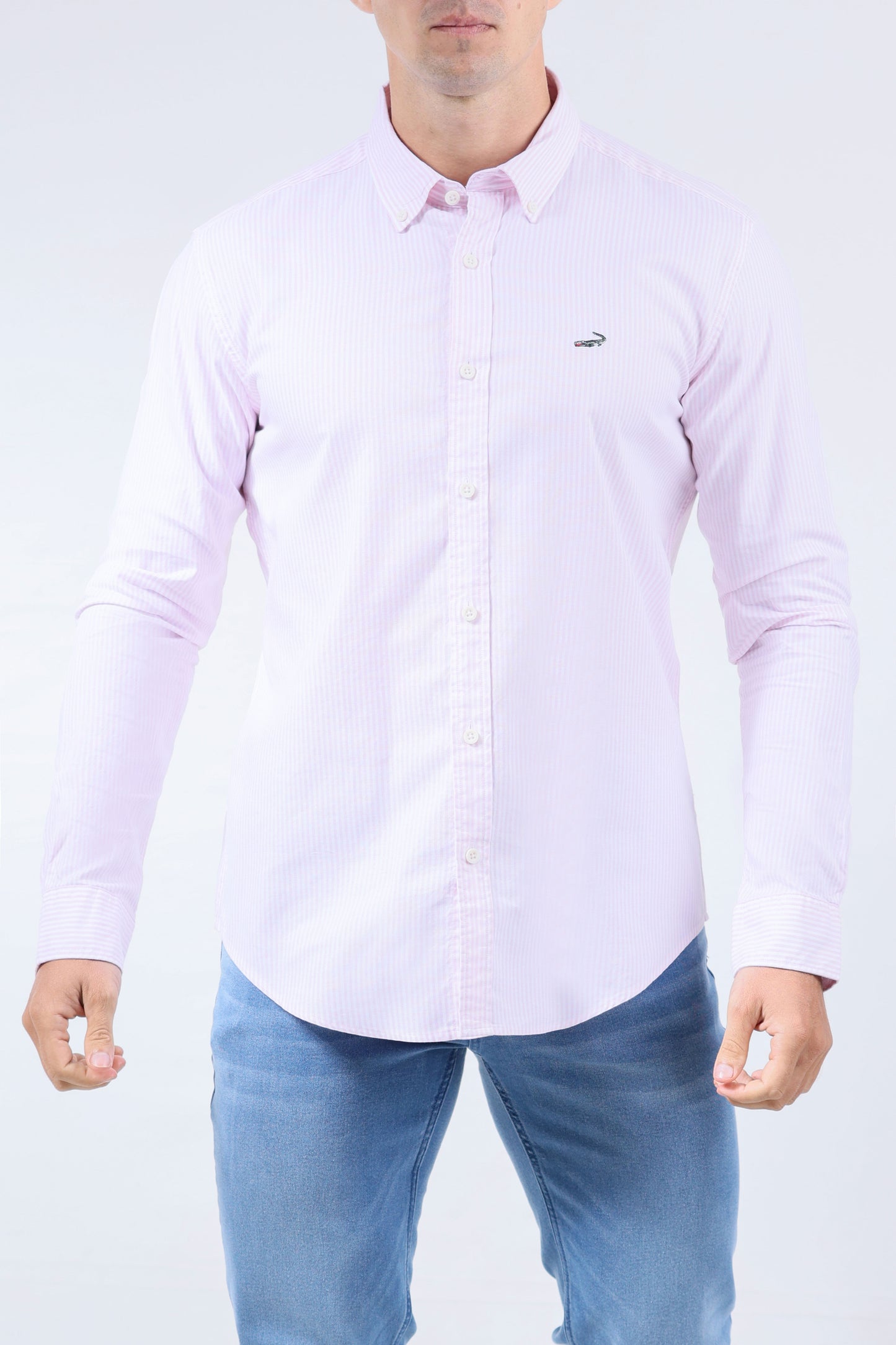 CROCODILE MEN SEMI CASUAL SLIM FIT SHIRT-WINE