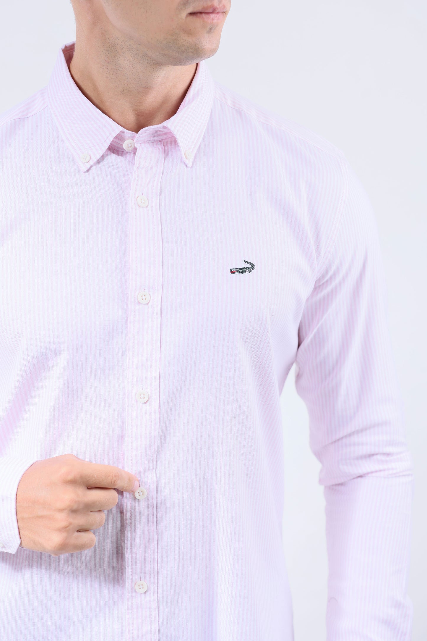 CROCODILE MEN SEMI CASUAL SLIM FIT SHIRT-WINE