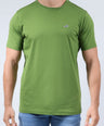 CROCODILE CREW NECK  ACTION FIT HS T SHIRT-GRASS HOPPER
