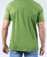 CROCODILE CREW NECK  ACTION FIT HS T SHIRT-GRASS HOPPER