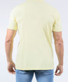CROCODILE CREW NECK  ACTION FIT HS T SHIRT-YELLOW CUSTARD