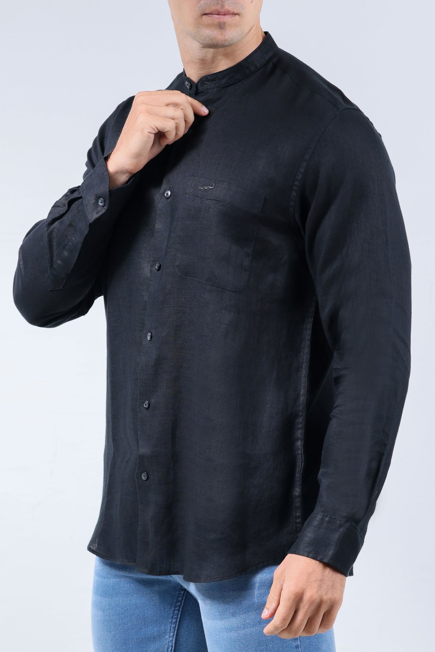 CROCODILE MEN SEMI CASUAL REGULAR FIT FS SHIRT-JET SET