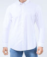 CROCODILE MEN SEMI CASUAL SLIM FIT FS SHIRT-WHITE