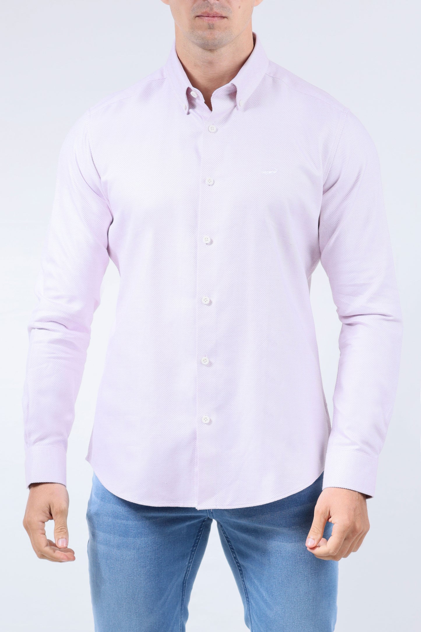 CROCODILE MEN SEMI CASUAL SLIM FIT FS SHIRT- EARTH RED