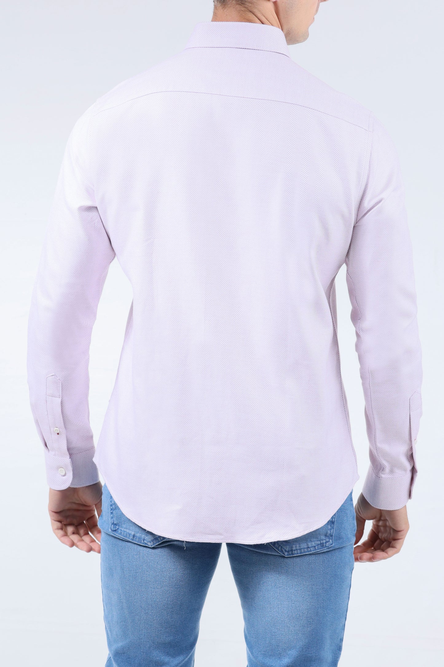 CROCODILE MEN SEMI CASUAL SLIM FIT FS SHIRT- EARTH RED