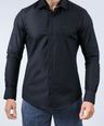 CROCODILE MEN EVENING SLIM FIT FS SHIRT-BLACK