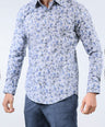 CROCODILE MEN EVENING SLIM FIT FS SHIRT-INSIGNIA BLUE
