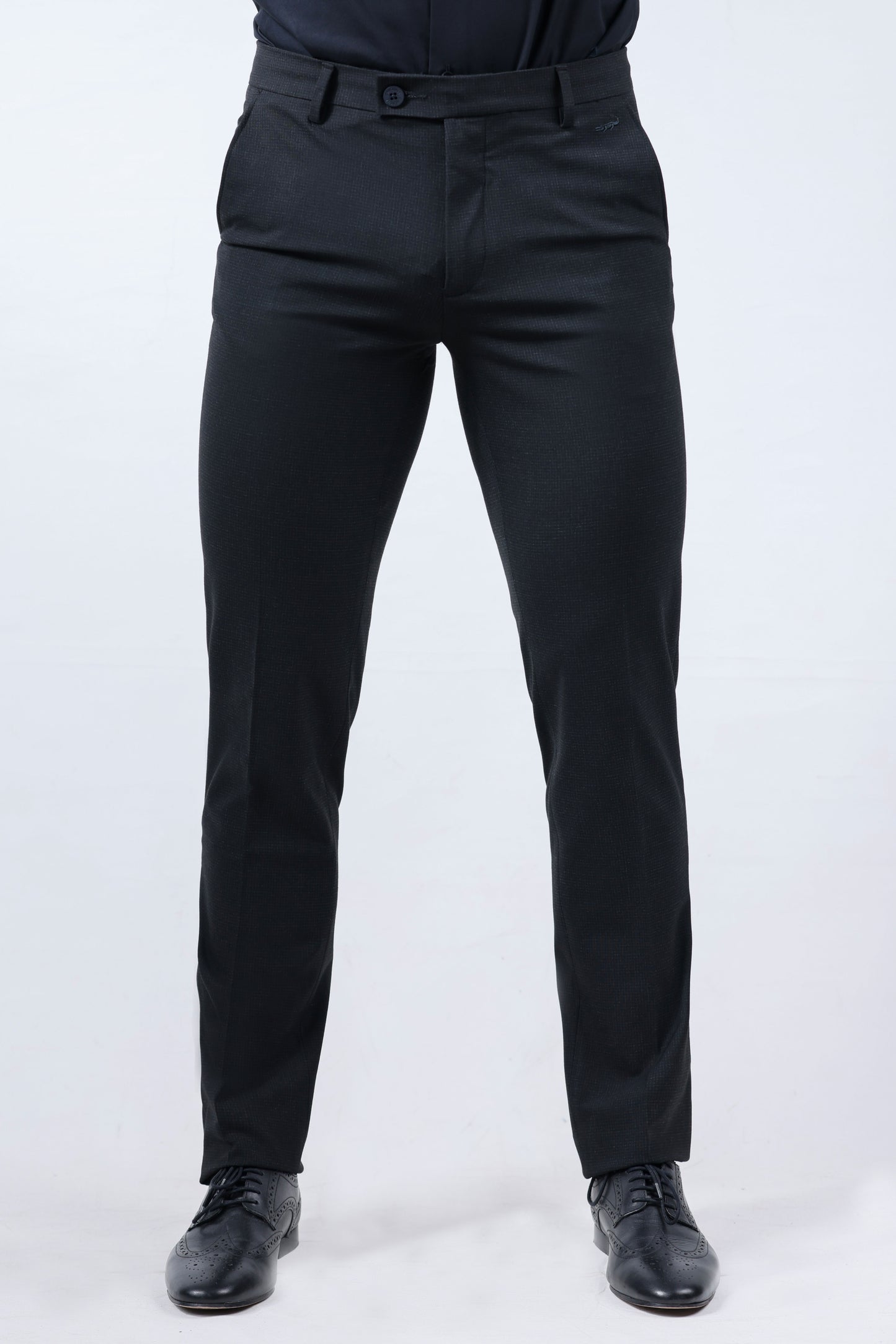 CROCODILE MEN ENTRY FORMAL SLIM FIT TROUSER-BLACK