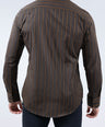 CROCODILE MEN EVENING  SLIM FIT FS SHIRT-BRONZE
