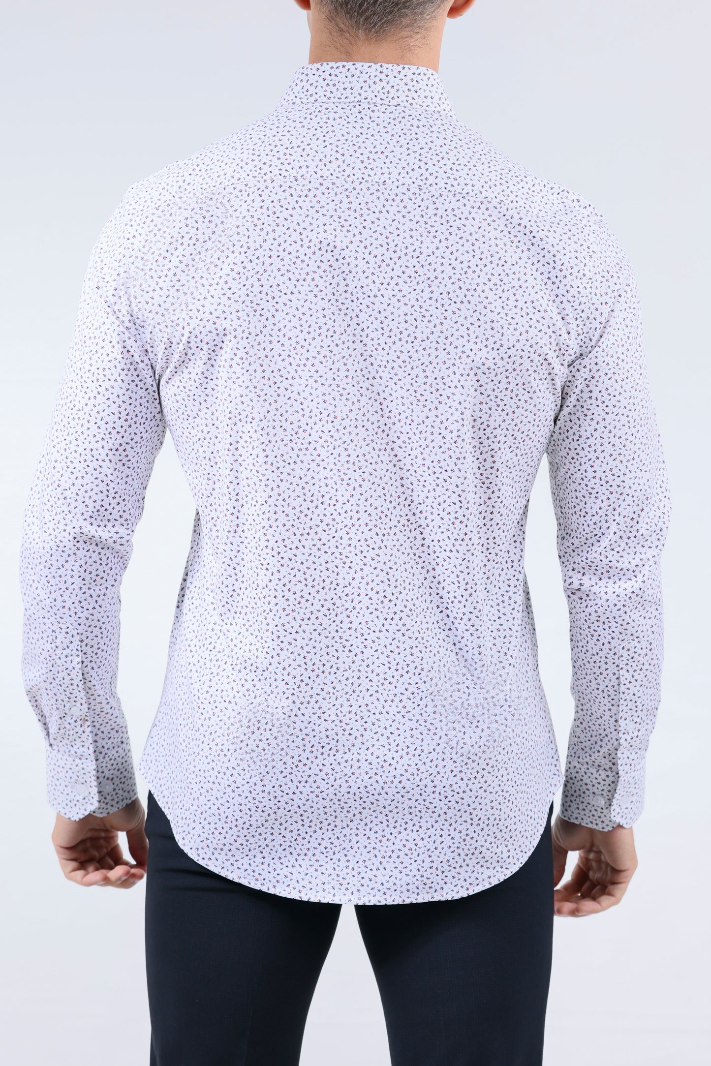 CROCODILE MEN EVENING SLIM FIT FS SHIRT-BROWN BURNT OCHRE