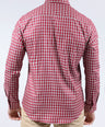 CROCODILE MEN SEMI CASUAL SLIM FIT FS SHIRT-CRIMSON