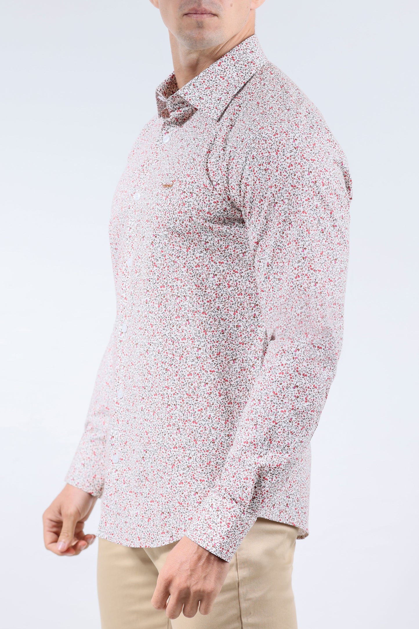 CROCODILE MEN EVENING SLIM FIT FS SHIRT-FUCHSIA ROSE