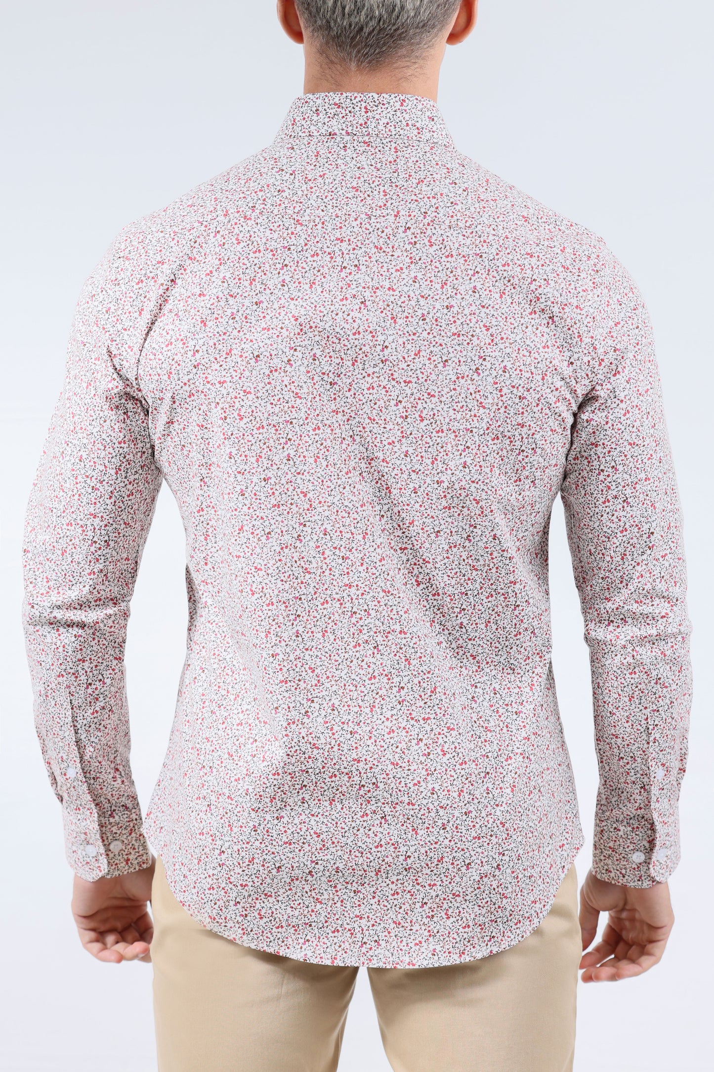 CROCODILE MEN EVENING SLIM FIT FS SHIRT-FUCHSIA ROSE