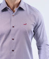 CROCODILE MEN EVENING SLIM FIT FS SHIRT-MAROON