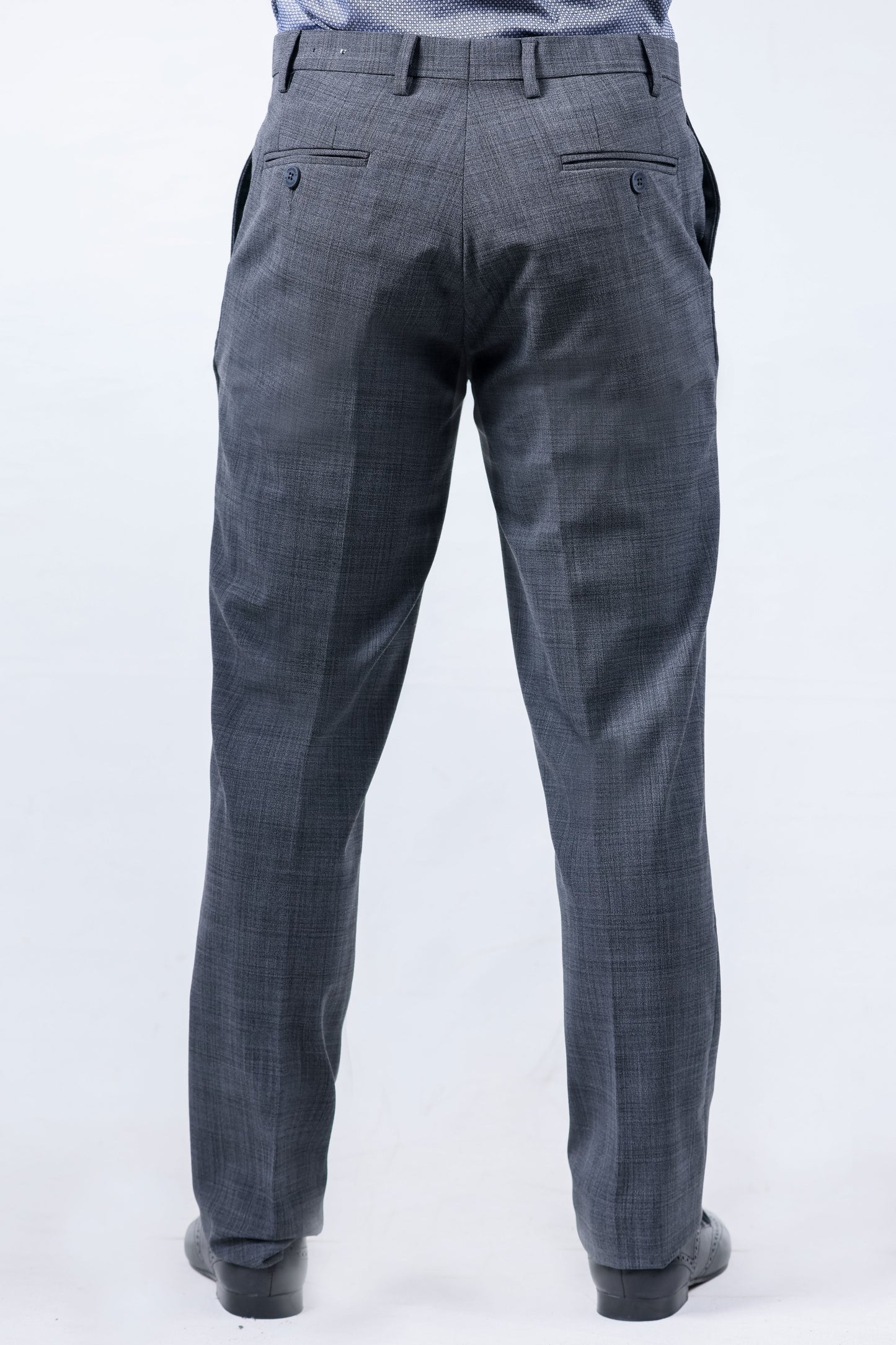 Crocodile Formal Entry Plain Regular Fit Trouser - Charcoal