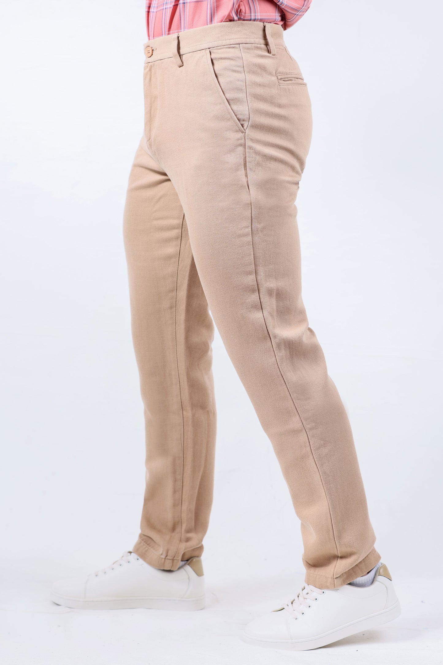 Crocodile Men Tappered Fit Casual Trouser - Brown Tane