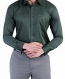 Evening Plain Slim Fit Shirt - Dark Green