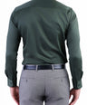 Evening Plain Slim Fit Shirt - Dark Green