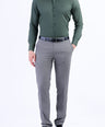 Evening Dark Plain Slim Fit Shirt - Posy Green
