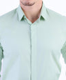 Evening Plain Slim Fit Shirt - Absinthe Green