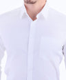 Formal Seasonal Plain Slim Fit Shirt - Egret
