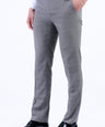 Formal Entry Micro Checks Slim Fit Trouser - Cloud Burst